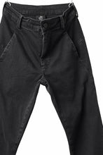 Load image into Gallery viewer, thomkrom SKINNY TROUSERS with SCAR STITCH / STRETCH DENIM (DARK GREY)