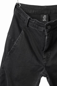 Load image into Gallery viewer, thomkrom SKINNY TROUSERS with SCAR STITCH / STRETCH DENIM (DARK GREY)