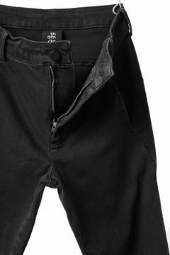 Load image into Gallery viewer, thomkrom SKINNY TROUSERS with SCAR STITCH / STRETCH DENIM (DARK GREY)