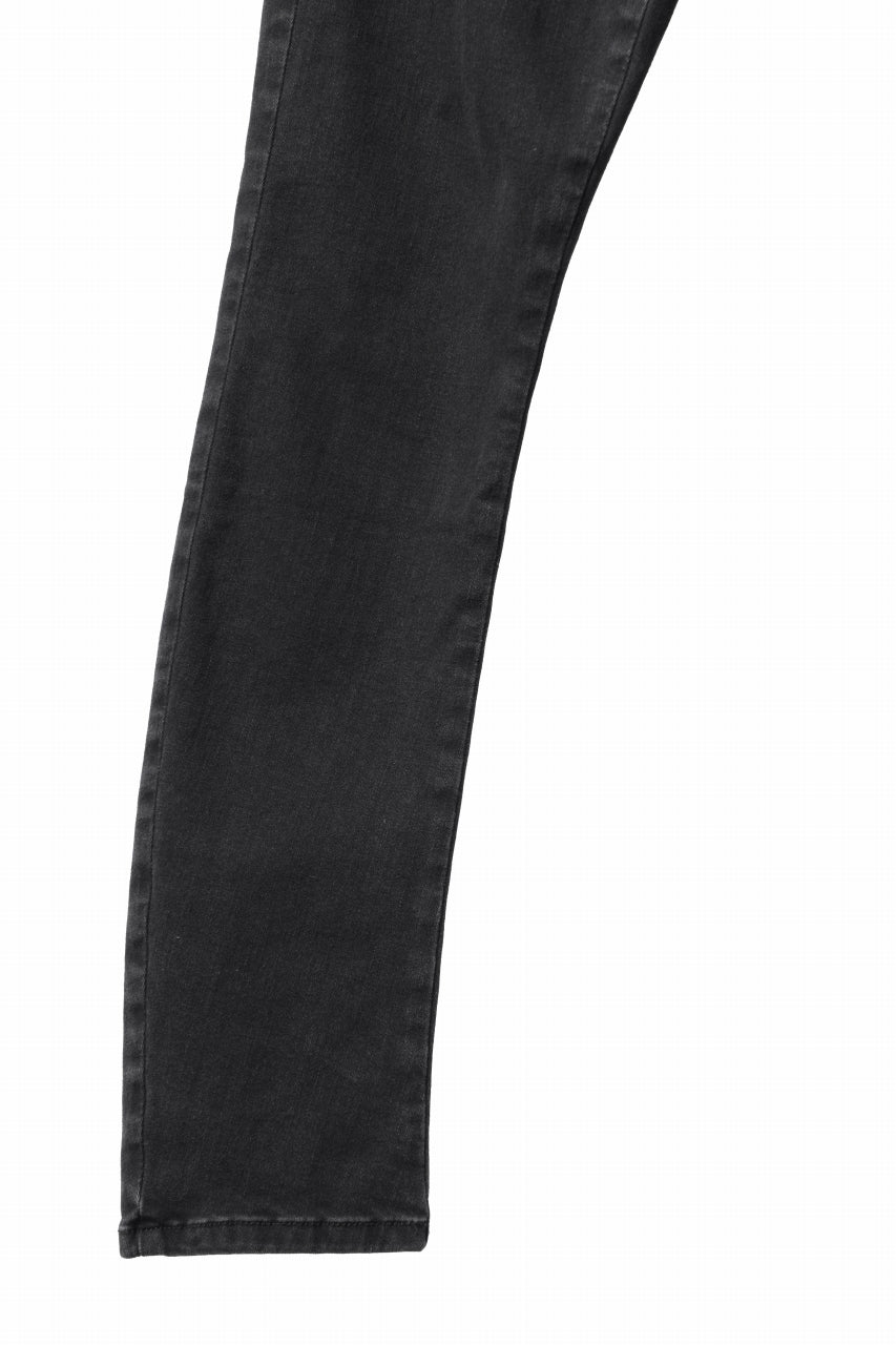 Load image into Gallery viewer, thomkrom SKINNY TROUSERS with SCAR STITCH / STRETCH DENIM (DARK GREY)