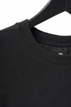 画像をギャラリービューアに読み込む, thomkrom ROUND NECK TOPS / STRETCH MIXED-UP RIB (BLACK)