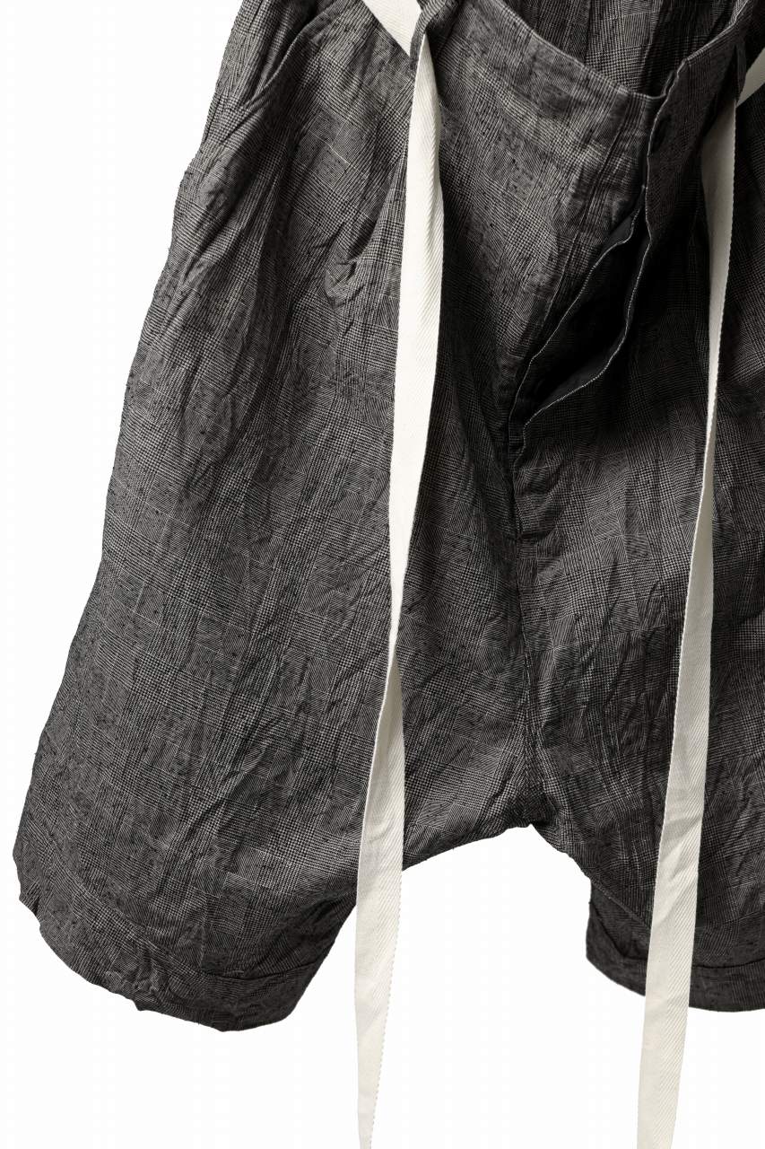 画像をギャラリービューアに読み込む, KLASICA GERALD LOW CROTCH SHORT TROUSERS / ORIGINAL PONGEE NEP (GLEN CHECK)