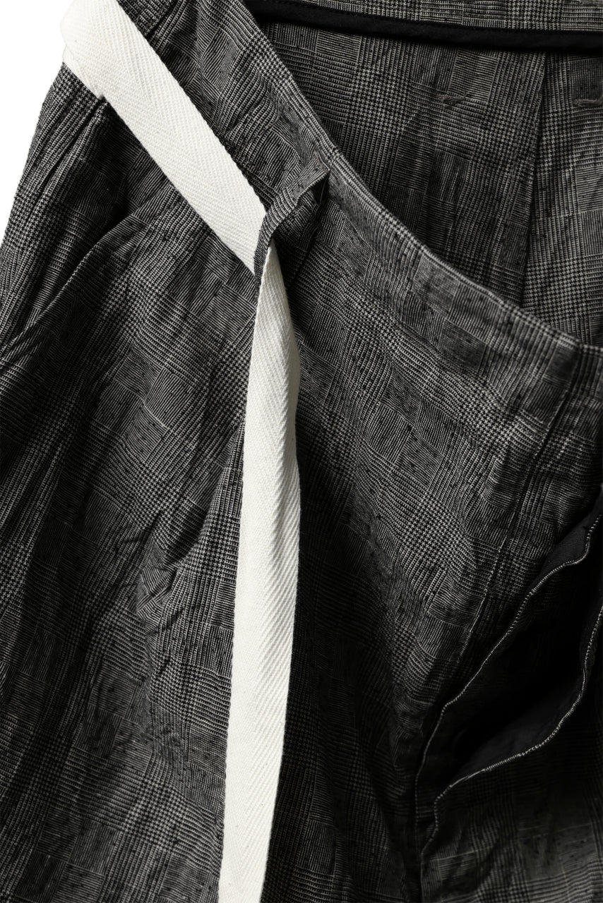 画像をギャラリービューアに読み込む, KLASICA GERALD LOW CROTCH SHORT TROUSERS / ORIGINAL PONGEE NEP (GLEN CHECK)