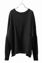 画像をギャラリービューアに読み込む, KLASICA PYKE LOOSE KNIT PULLOVER / LINEN ROVING 5G (BLACK)