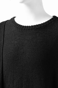 画像をギャラリービューアに読み込む, KLASICA PYKE LOOSE KNIT PULLOVER / LINEN ROVING 5G (BLACK)