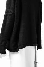 画像をギャラリービューアに読み込む, KLASICA PYKE LOOSE KNIT PULLOVER / LINEN ROVING 5G (BLACK)