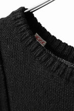 画像をギャラリービューアに読み込む, KLASICA PYKE LOOSE KNIT PULLOVER / LINEN ROVING 5G (BLACK)
