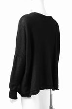 画像をギャラリービューアに読み込む, KLASICA PYKE LOOSE KNIT PULLOVER / LINEN ROVING 5G (BLACK)