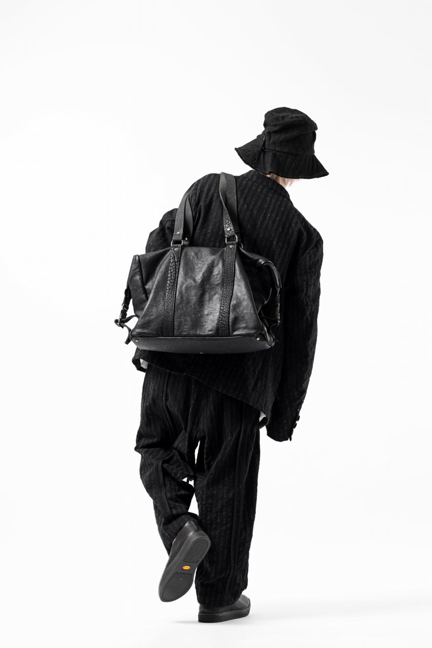 画像をギャラリービューアに読み込む, KLASICA SABRON CONSTRUCTED TROUSERS / LIGHT WEIGHT BLUR STRIPES (INK BLACK)