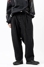 画像をギャラリービューアに読み込む, KLASICA SABRON CONSTRUCTED TROUSERS / LIGHT WEIGHT BLUR STRIPES (INK BLACK)