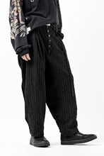 画像をギャラリービューアに読み込む, KLASICA SABRON CONSTRUCTED TROUSERS / LIGHT WEIGHT BLUR STRIPES (INK BLACK)