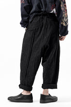 画像をギャラリービューアに読み込む, KLASICA SABRON CONSTRUCTED TROUSERS / LIGHT WEIGHT BLUR STRIPES (INK BLACK)