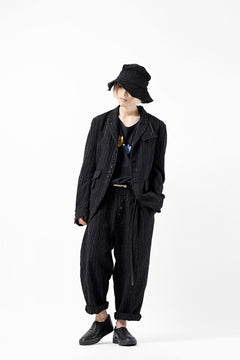 画像をギャラリービューアに読み込む, KLASICA HUNTS 10 BUTTONS DOLL BLAZER / LIGHT WEIGHT BLUR STRIPES (INK BLACK)