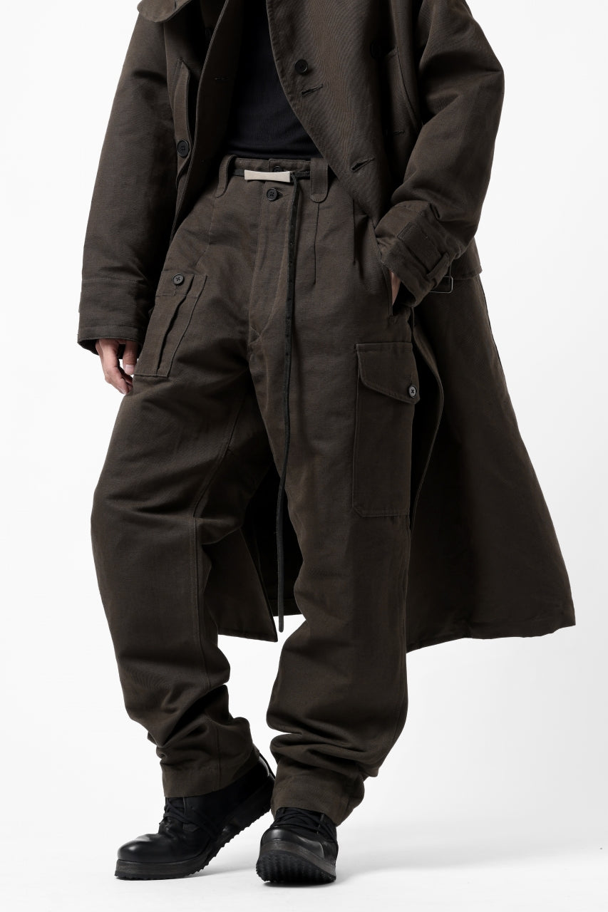 画像をギャラリービューアに読み込む, KLASICA 1960 BRITISH MIL TROUSERS / TRI UNION HIGH DENSITY GABADINE (MILITARY)