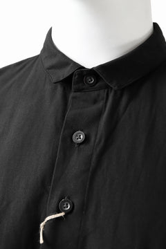 画像をギャラリービューアに読み込む, KLASICA SH-040 OVERSIZED SHORT PULLOVER SHIRT / DRY BACK TWILL (BLACK)