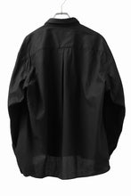 画像をギャラリービューアに読み込む, KLASICA SH-040 OVERSIZED SHORT PULLOVER SHIRT / DRY BACK TWILL (BLACK)