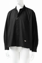 画像をギャラリービューアに読み込む, KLASICA SH-040 OVERSIZED SHORT PULLOVER SHIRT / DRY BACK TWILL (BLACK)