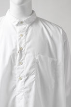 画像をギャラリービューアに読み込む, KLASICA SH-040 OVERSIZED SHORT PULLOVER SHIRT / THOMAS MASON'S 120/2 POPLIN (WHITE)