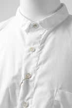 画像をギャラリービューアに読み込む, KLASICA SH-040 OVERSIZED SHORT PULLOVER SHIRT / THOMAS MASON'S 120/2 POPLIN (WHITE)