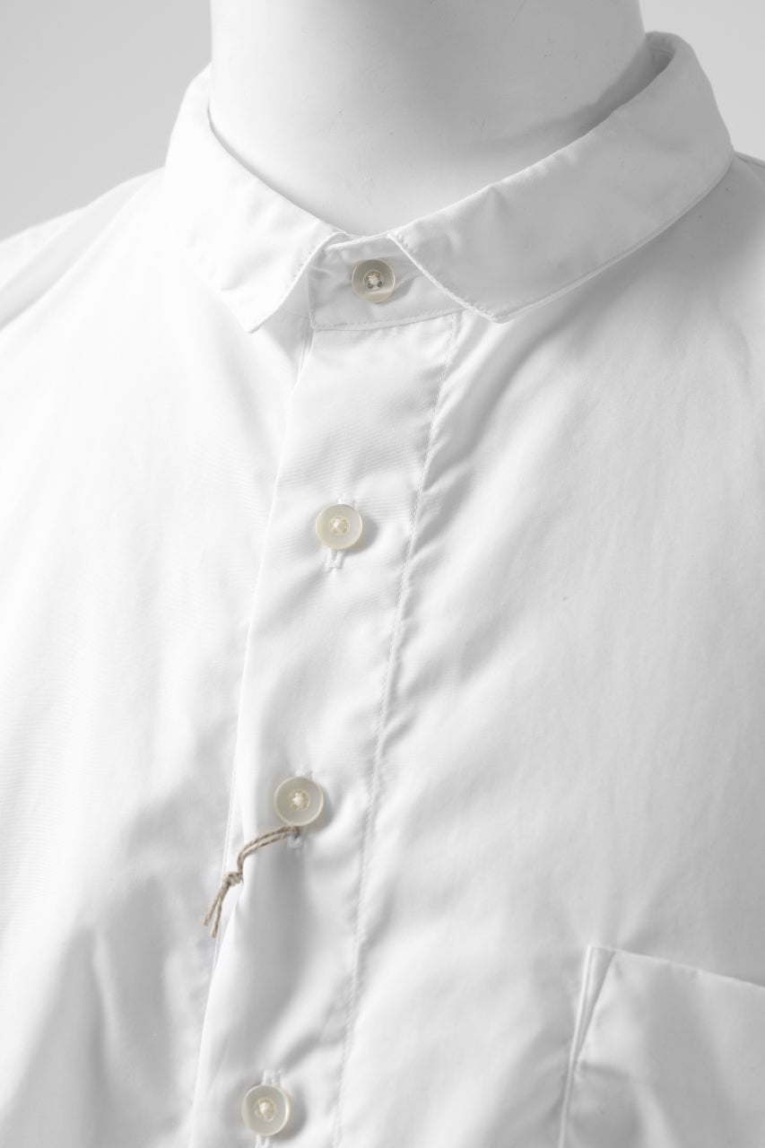 画像をギャラリービューアに読み込む, KLASICA SH-040 OVERSIZED SHORT PULLOVER SHIRT / THOMAS MASON'S 120/2 POPLIN (WHITE)