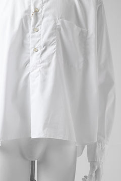 画像をギャラリービューアに読み込む, KLASICA SH-040 OVERSIZED SHORT PULLOVER SHIRT / THOMAS MASON'S 120/2 POPLIN (WHITE)