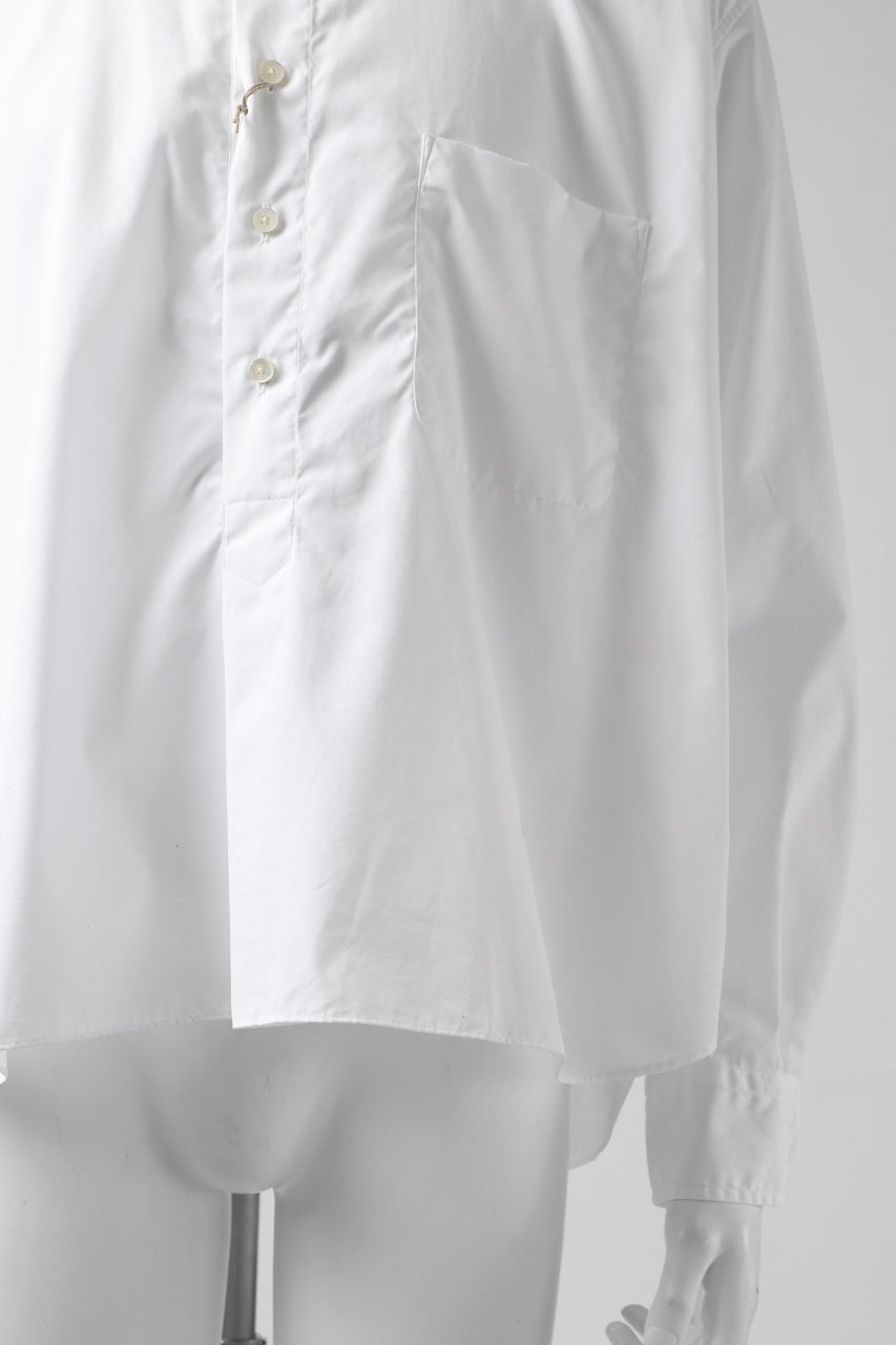 画像をギャラリービューアに読み込む, KLASICA SH-040 OVERSIZED SHORT PULLOVER SHIRT / THOMAS MASON'S 120/2 POPLIN (WHITE)