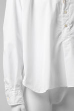 画像をギャラリービューアに読み込む, KLASICA SH-040 OVERSIZED SHORT PULLOVER SHIRT / THOMAS MASON'S 120/2 POPLIN (WHITE)