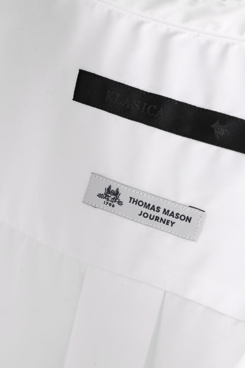 画像をギャラリービューアに読み込む, KLASICA SH-040 OVERSIZED SHORT PULLOVER SHIRT / THOMAS MASON'S 120/2 POPLIN (WHITE)