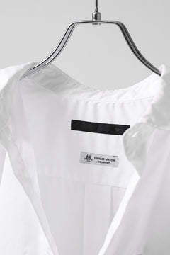 画像をギャラリービューアに読み込む, KLASICA SH-040 OVERSIZED SHORT PULLOVER SHIRT / THOMAS MASON'S 120/2 POPLIN (WHITE)