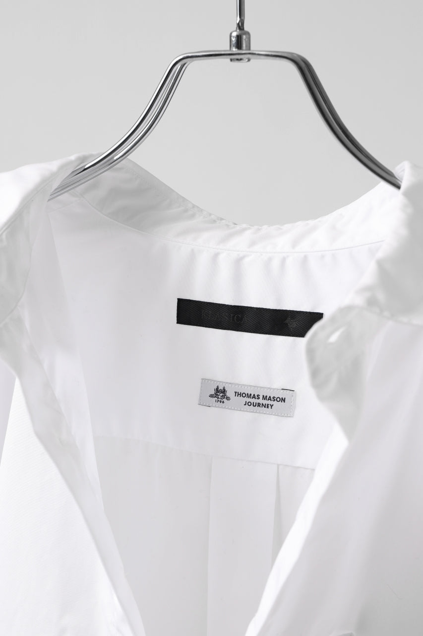 画像をギャラリービューアに読み込む, KLASICA SH-040 OVERSIZED SHORT PULLOVER SHIRT / THOMAS MASON'S 120/2 POPLIN (WHITE)