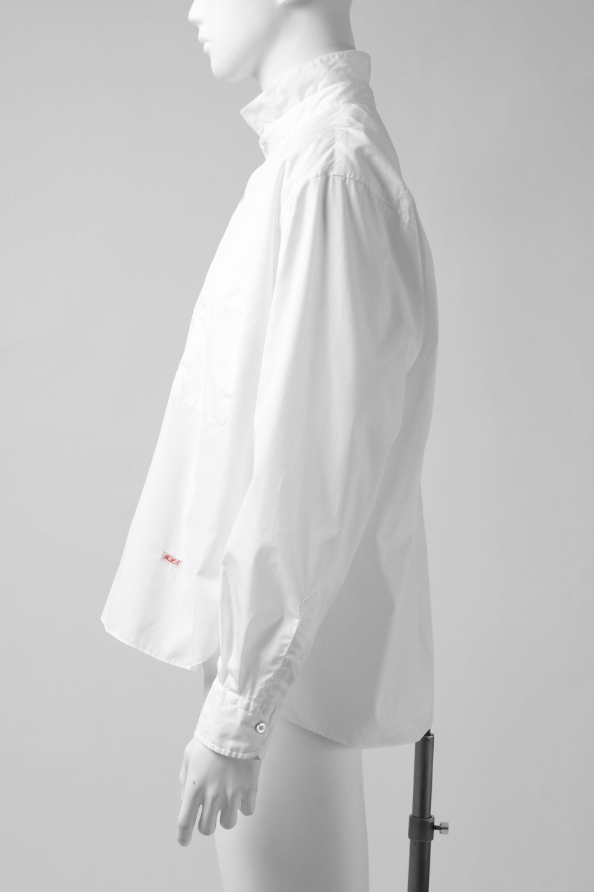 画像をギャラリービューアに読み込む, KLASICA SH-040 OVERSIZED SHORT PULLOVER SHIRT / THOMAS MASON'S 120/2 POPLIN (WHITE)