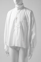 画像をギャラリービューアに読み込む, KLASICA SH-040 OVERSIZED SHORT PULLOVER SHIRT / THOMAS MASON'S 120/2 POPLIN (WHITE)