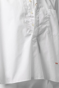 画像をギャラリービューアに読み込む, KLASICA SH-040 OVERSIZED SHORT PULLOVER SHIRT / THOMAS MASON'S 120/2 POPLIN (WHITE)