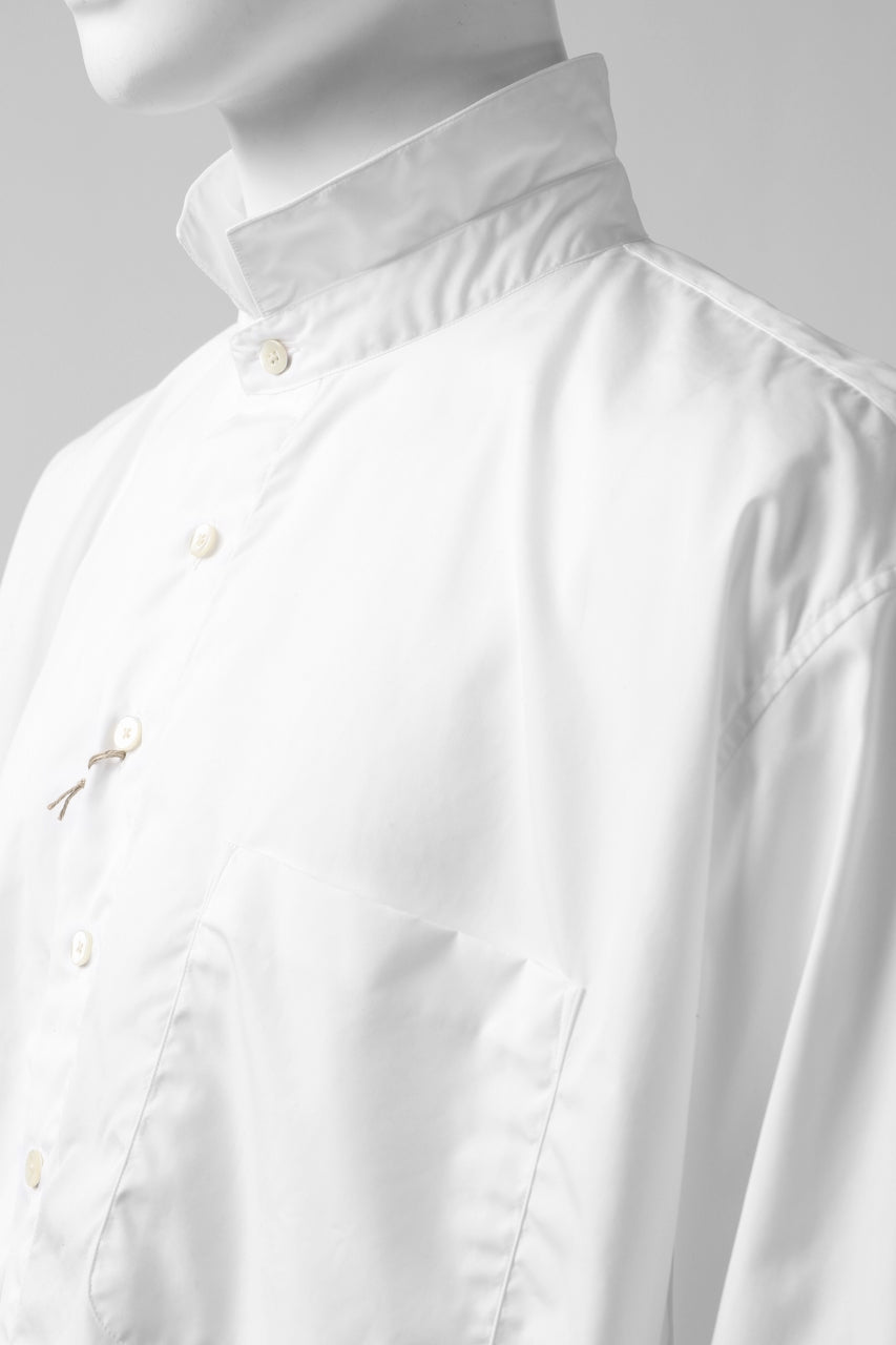 画像をギャラリービューアに読み込む, KLASICA SH-040 OVERSIZED SHORT PULLOVER SHIRT / THOMAS MASON'S 120/2 POPLIN (WHITE)