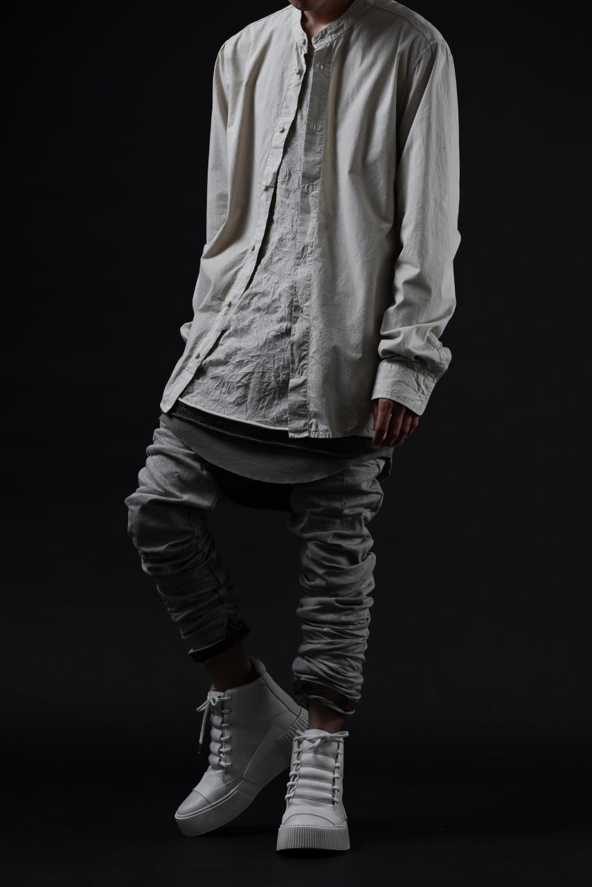 画像をギャラリービューアに読み込む, BORIS BIDJAN SABERI TIGHT FIT PANTS / ACID DYED & BODY MOLDED "P13.TF-F1603K" (PUNK GREY)