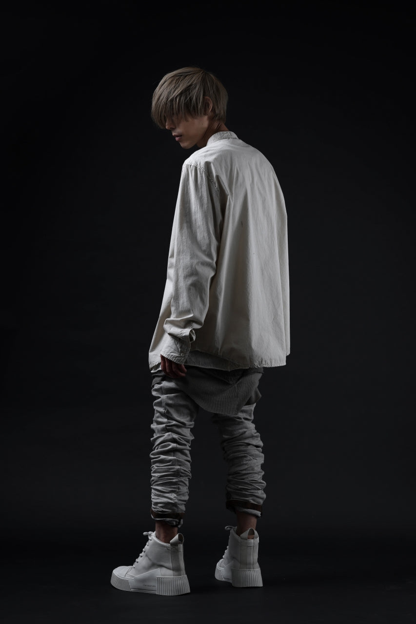 画像をギャラリービューアに読み込む, BORIS BIDJAN SABERI TIGHT FIT PANTS / ACID DYED & BODY MOLDED "P13.TF-F1603K" (PUNK GREY)