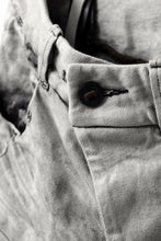 画像をギャラリービューアに読み込む, BORIS BIDJAN SABERI TIGHT FIT PANTS / ACID DYED & BODY MOLDED "P13.TF-F1603K" (PUNK GREY)