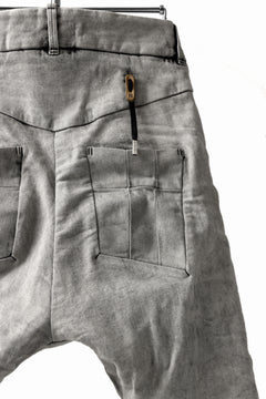 画像をギャラリービューアに読み込む, BORIS BIDJAN SABERI TIGHT FIT PANTS / ACID DYED & BODY MOLDED "P13.TF-F1603K" (PUNK GREY)