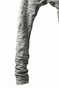 画像をギャラリービューアに読み込む, BORIS BIDJAN SABERI TIGHT FIT PANTS / ACID DYED & BODY MOLDED "P13.TF-F1603K" (PUNK GREY)