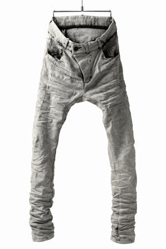 画像をギャラリービューアに読み込む, BORIS BIDJAN SABERI TIGHT FIT PANTS / ACID DYED & BODY MOLDED "P13.TF-F1603K" (PUNK GREY)