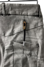 画像をギャラリービューアに読み込む, BORIS BIDJAN SABERI TIGHT FIT PANTS / ACID DYED & BODY MOLDED "P13.TF-F1603K" (PUNK GREY)