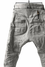 画像をギャラリービューアに読み込む, BORIS BIDJAN SABERI TIGHT FIT PANTS / ACID DYED & BODY MOLDED "P13.TF-F1603K" (PUNK GREY)