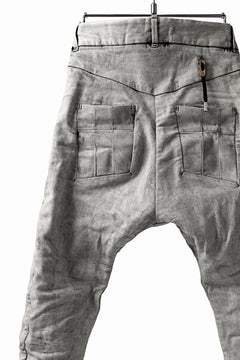 画像をギャラリービューアに読み込む, BORIS BIDJAN SABERI TIGHT FIT PANTS / ACID DYED & BODY MOLDED "P13.TF-F1603K" (PUNK GREY)