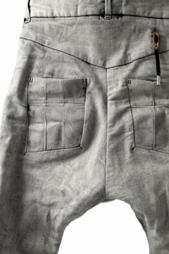 画像をギャラリービューアに読み込む, BORIS BIDJAN SABERI TIGHT FIT PANTS / ACID DYED & BODY MOLDED "P13.TF-F1603K" (PUNK GREY)
