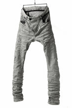 画像をギャラリービューアに読み込む, BORIS BIDJAN SABERI TIGHT FIT PANTS / ACID DYED & BODY MOLDED "P13.TF-F1603K" (PUNK GREY)
