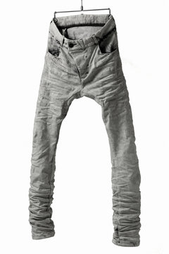 画像をギャラリービューアに読み込む, BORIS BIDJAN SABERI TIGHT FIT PANTS / ACID DYED & BODY MOLDED "P13.TF-F1603K" (PUNK GREY)