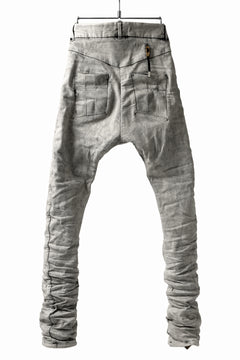 画像をギャラリービューアに読み込む, BORIS BIDJAN SABERI TIGHT FIT PANTS / ACID DYED & BODY MOLDED "P13.TF-F1603K" (PUNK GREY)