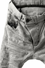 画像をギャラリービューアに読み込む, BORIS BIDJAN SABERI TIGHT FIT PANTS / ACID DYED & BODY MOLDED "P13.TF-F1603K" (PUNK GREY)