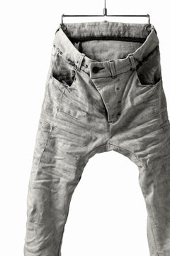 画像をギャラリービューアに読み込む, BORIS BIDJAN SABERI TIGHT FIT PANTS / ACID DYED & BODY MOLDED "P13.TF-F1603K" (PUNK GREY)