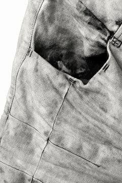 画像をギャラリービューアに読み込む, BORIS BIDJAN SABERI TIGHT FIT PANTS / ACID DYED & BODY MOLDED "P13.TF-F1603K" (PUNK GREY)